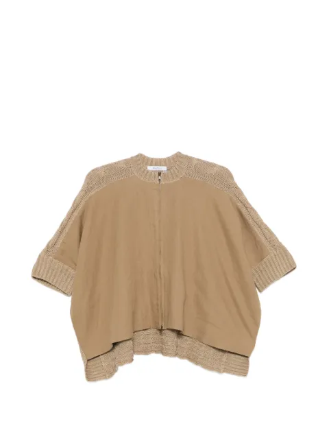 Max Mara Miresia knitted zip cardigan Neutrals 2611341022600