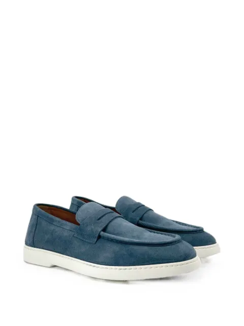 Doucal's suede penny-strap loafers Blue DU3168EDWIUY106PB22