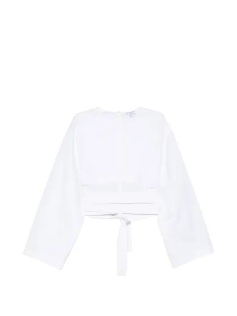 Alaïa tie-waist top White AA9H1478T611C