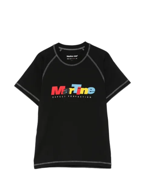 Martine Rose logo-print raglan-sleeve T-shirt Black 639JS02001PBLK