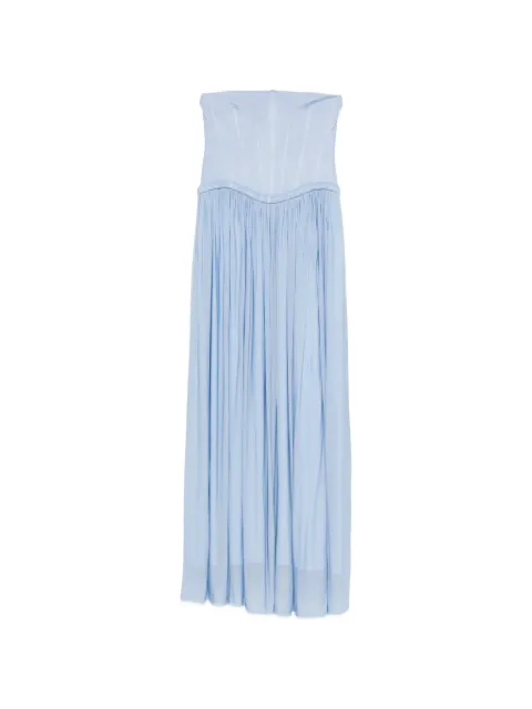 SIMKHAI Adalys pleated maxi dress Blue 2261197J