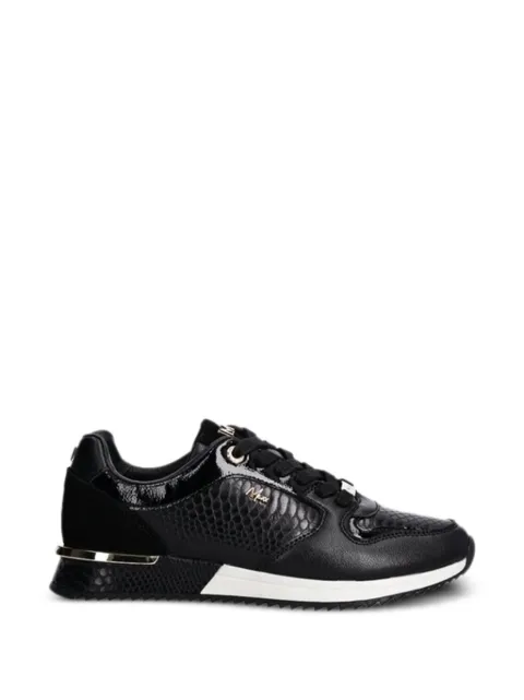 MEXX reptile-effect panelled sneakers Black MIKE1002243W