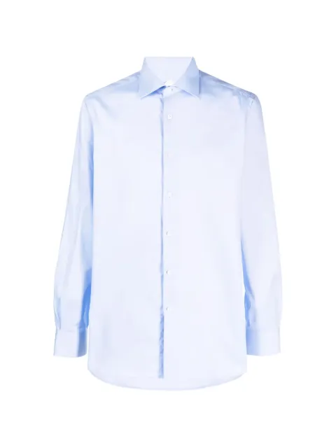 Pal Zileri long-sleeve cotton shirt Blue V370G45HS224