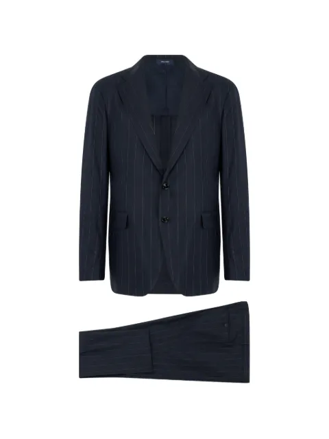 Tagliatore pinstripe-pattern single breasted suit Blue 2SVS22B01340350