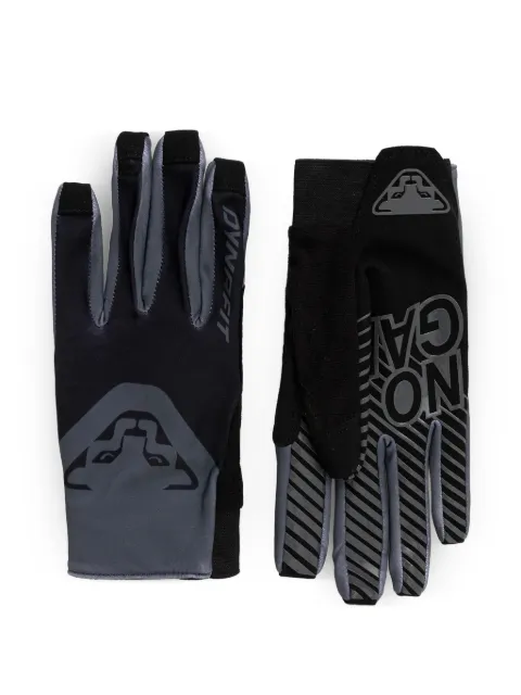 DYNAFIT DNA logo-print panelled gloves Black 80000070949
