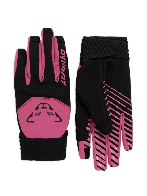DYNAFIT DNA logo-print panelled gloves Black 80000072002