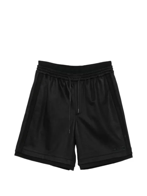 Juun.J layered drawstring shorts Black JC6525P505