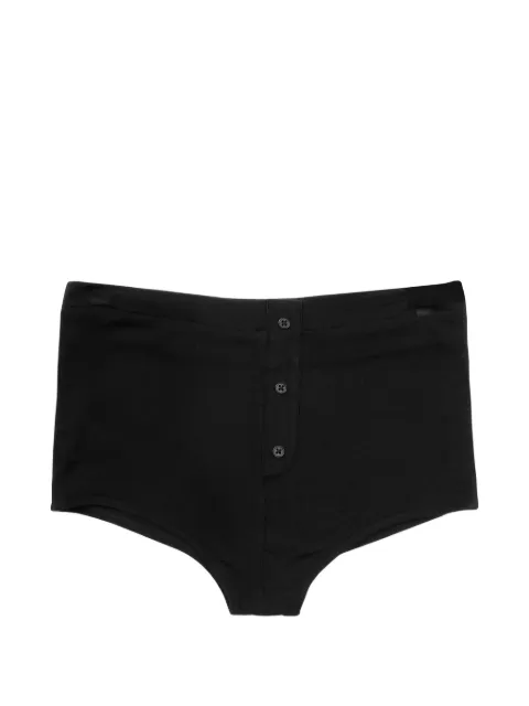 ENTIRE STUDIOS button-up jersey shorts Black ESSS26SH01241