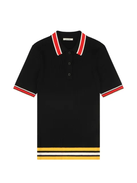 ENTIRE STUDIOS striped ribbed polo shirt Black ESSS26PO012696316
