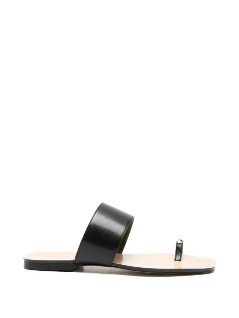 MARIA LUCA toe-ring leather sandals Black DL46004A23000