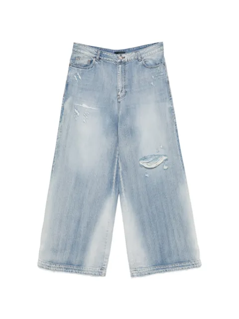 Juun.J distressed wide-leg jeans Blue JC6321P6DQ