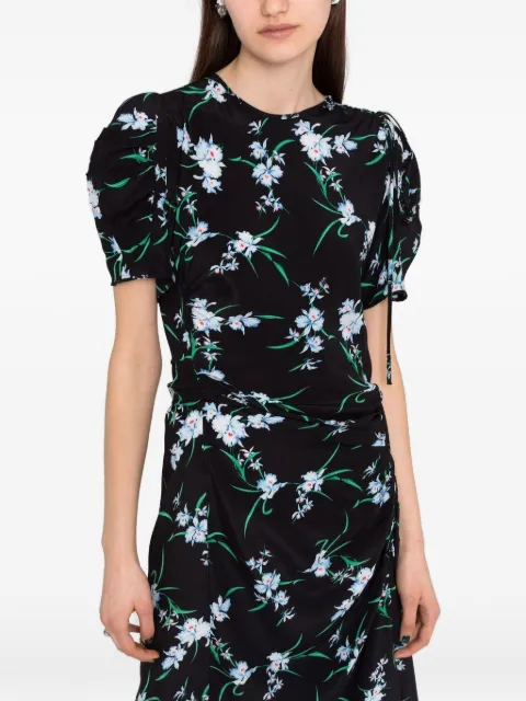 Nº21 floral-print draped dress Black H05255174778NERO