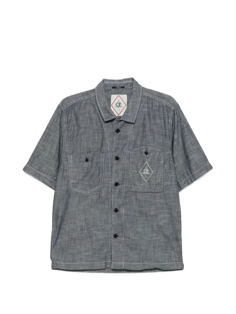 C.P. Company buttoned short-sleeve shirt Grey 20CMSH196A110065WD17