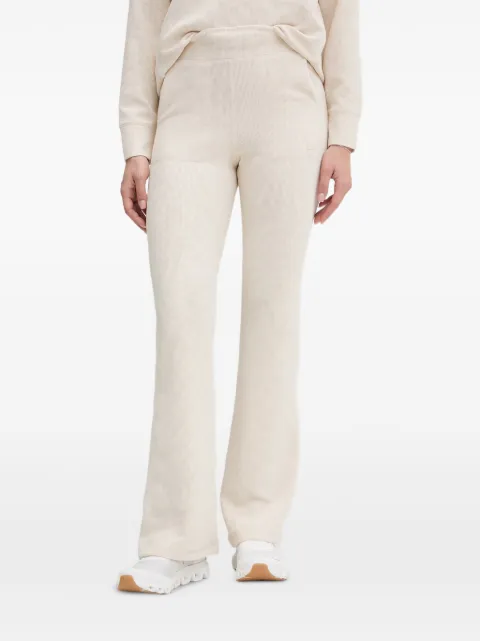 DKNY elasticated-waist flared track pants Neutrals DP5P3708
