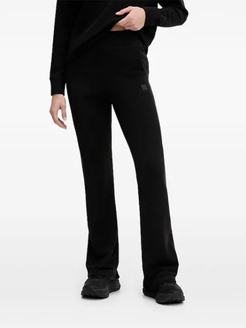 DKNY waffle flared track pants Black DP5P3708
