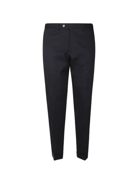 Barba pressed-crease turn-up trousers Blue 5305590