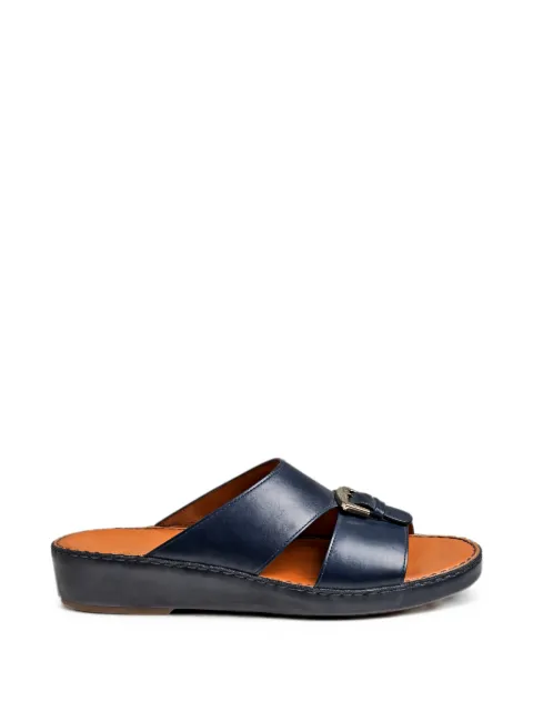 Doucal's buckle-fastening leather sandals Blue DU1110CECCUF945DB00