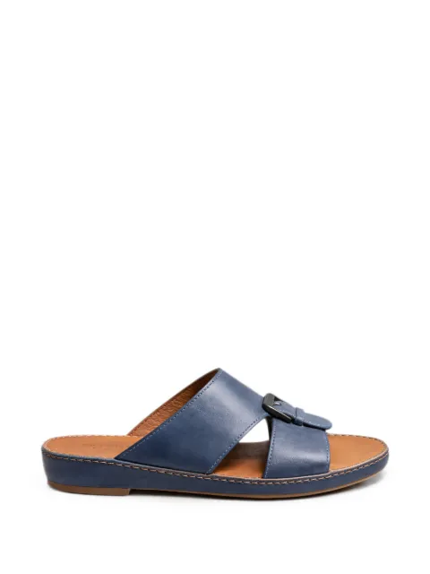 Doucal's buckle-fastening leather sandals Blue DU1110CECCUF946DB08
