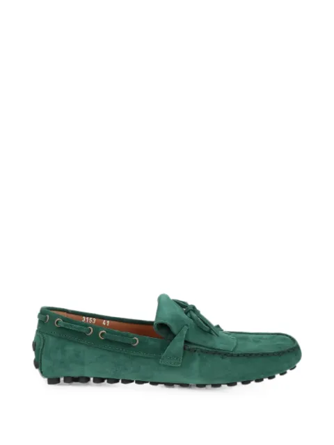 Doucal's fringed suede loafers Green DU3153PORTUF106NV04SS23