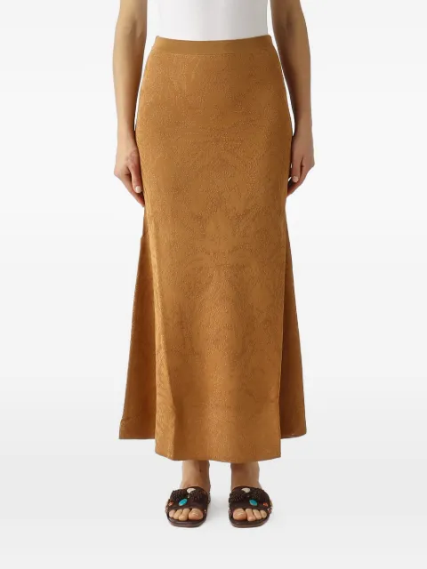 TWINSET floral-jacquard knit skirt Neutrals 261TP3140