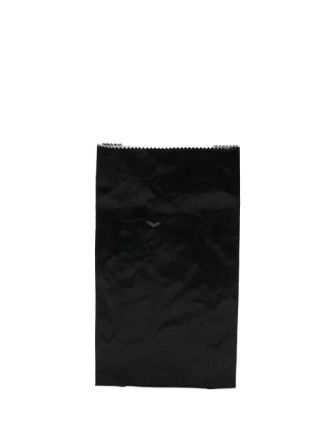 Zilla crinkled-effect clutch bag Black 75SAT