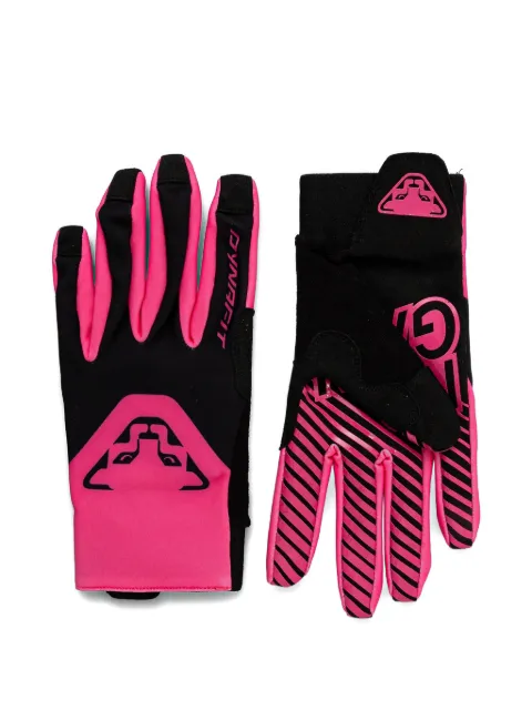 DYNAFIT DNA logo-print striped-pattern gloves Black 80000070949