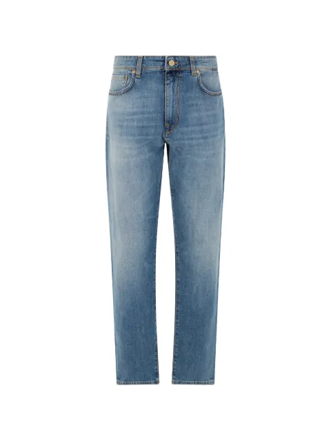slowear faded-effect five-pocket jeans Blue BR006L2615H