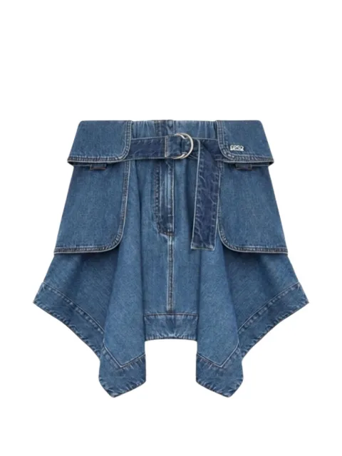 LOEWE cargo skirt in denim Blue S540Y1EX03