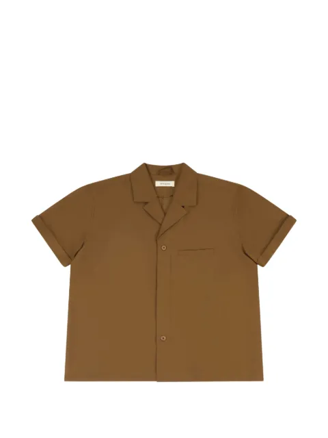 ENTIRE STUDIOS Strand welt-pocket revere-collar shirt Brown ESSS26SR012656273