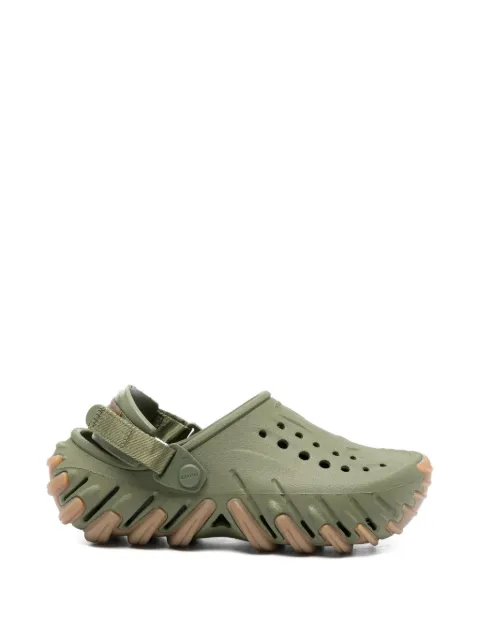 Crocs perforated strap slippers Green 211675