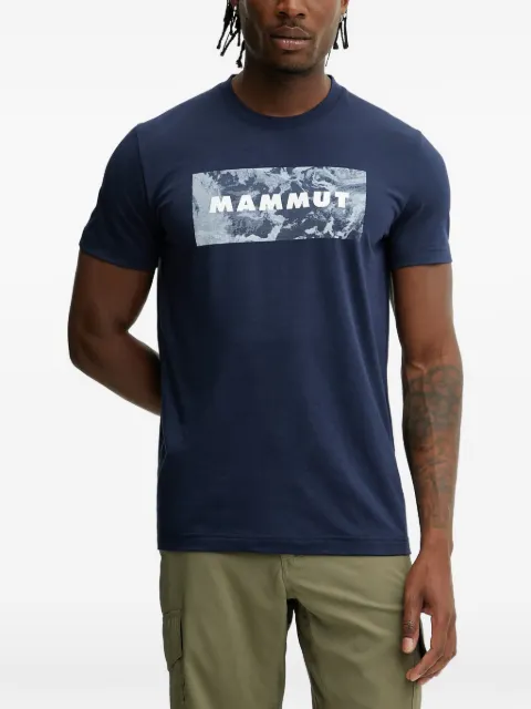 Mammut Trovat logo-print t-shirt Blue 101706460