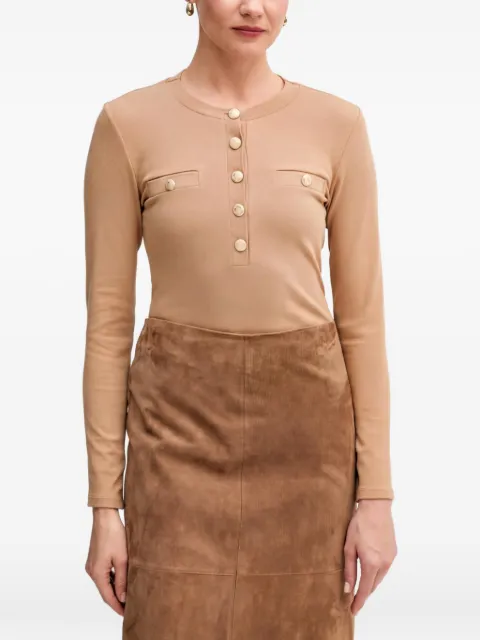 Marc Aurel button-detail top Neutrals 7705700173918