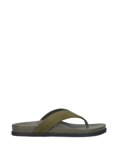 Ancient Greek Sandals leather flat andals Green 124391038