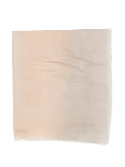 Faliero Sarti Isa fringed scarf Neutrals 0438ISA