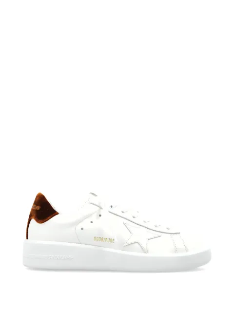 Golden Goose Purestar appliqué-detail leather sneakers White GWF00197F008070