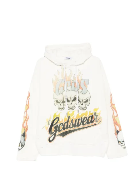 GCDS printed hoodie Neutrals C1MWQE129F034100