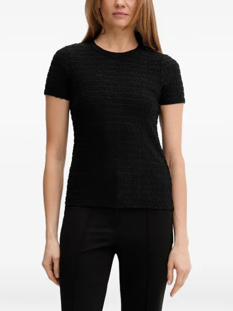 DKNY textured short-sleeve T-shirt Black DJ5T1571