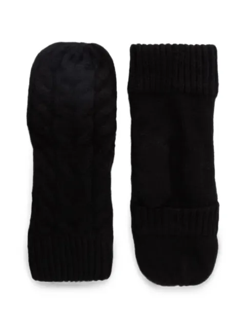 DKNY logo-patch gloves Black D5KG1630