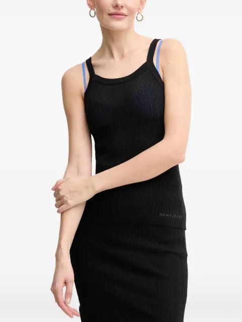DKNY ribbed tank top Black DJ5R0533