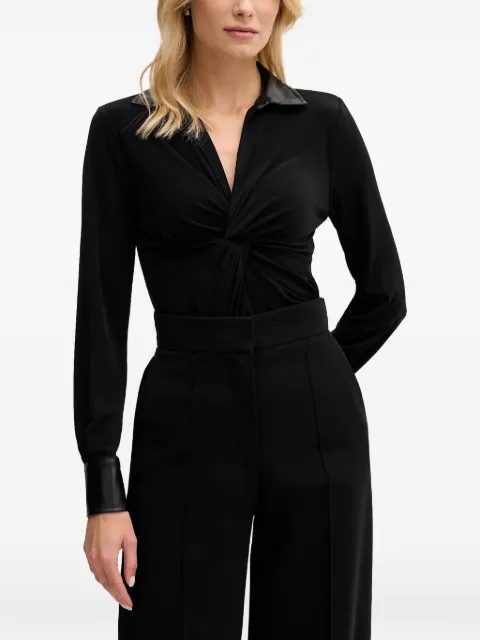 DKNY long sleeve blouse Black WYTL0461