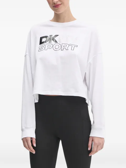 DKNY long-sleeve cropped T-shirt White DP5T1117
