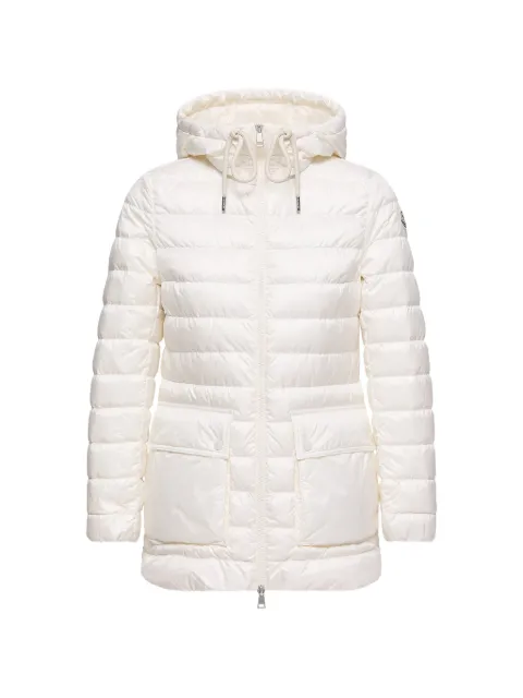 Moncler hooded quilted coat Neutrals L10931A00029597YG