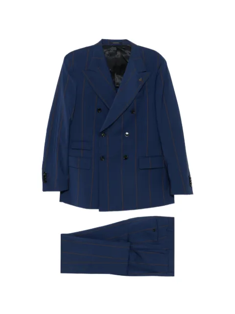 Gabriele Pasini striped double-breasted suit Blue 374063379