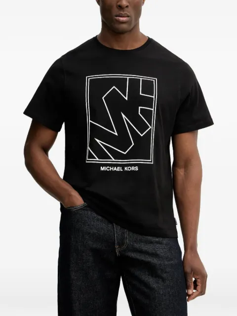 Michael Kors graphic-logo cotton T-shirt Black CR652SY1V2
