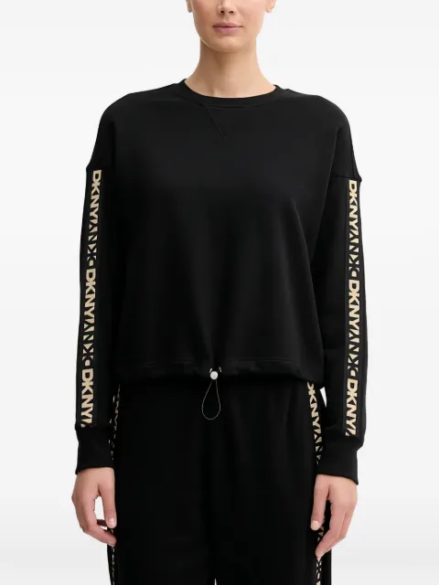 DKNY logo drawstring sweatshirt Black DP5T1414