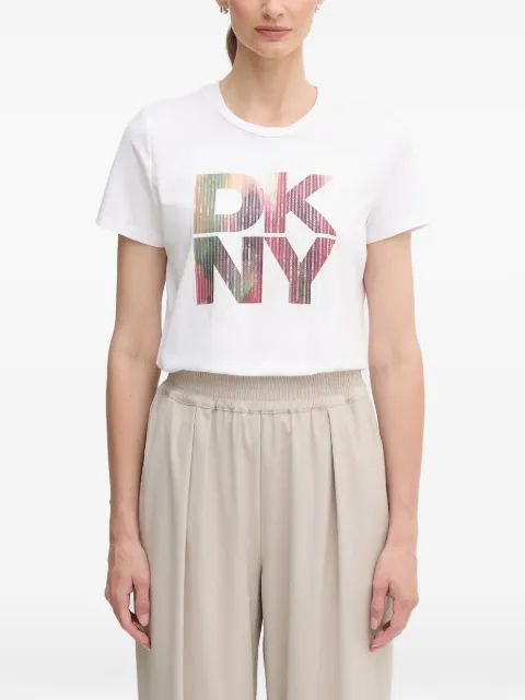 DKNY logo-print T-shirt White P52H4WNA