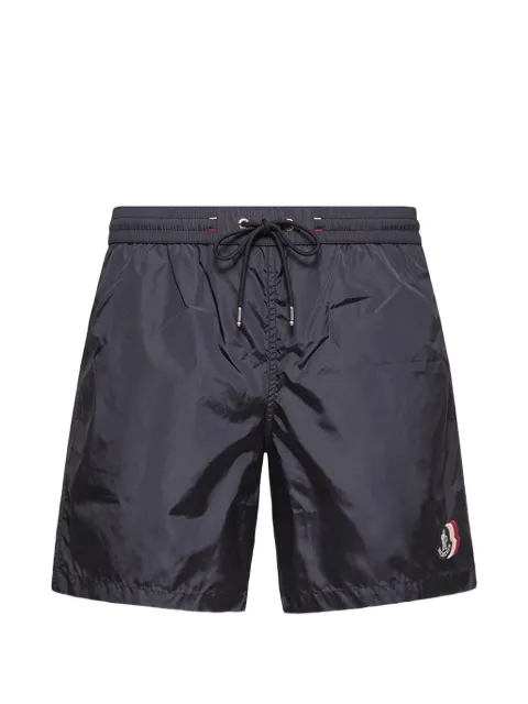 Moncler logo-patch swim shorts Blue L10912C000175985M