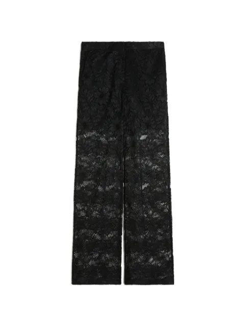 Sportmax floral-lace trousers Black 2612781012600