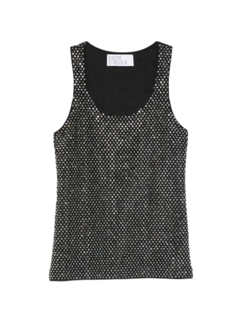 Giuseppe Di Morabito crystal-embellished ribbed-knit top Black 06SSTO257FC16504