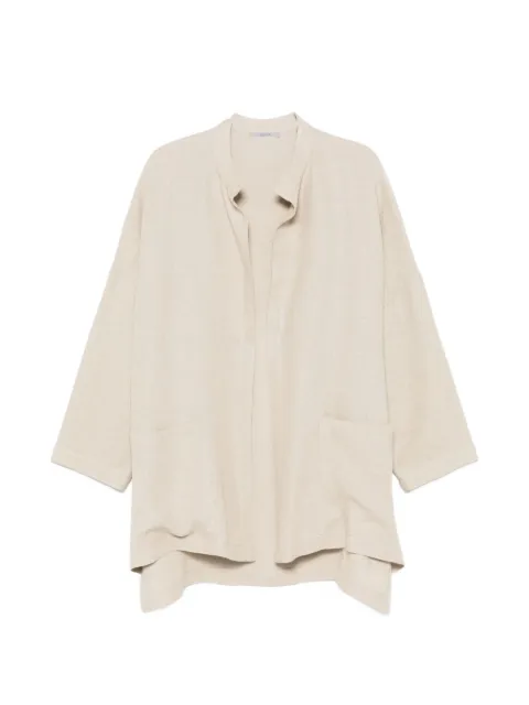 Alberta Ferretti mandarin-collar cardigan Neutrals S1636NATURALNATURAL